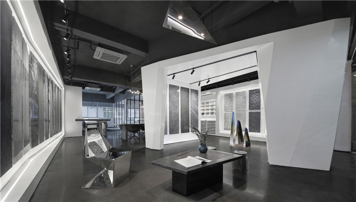 专为设计师打造的陨石主题石材展厅设计方案