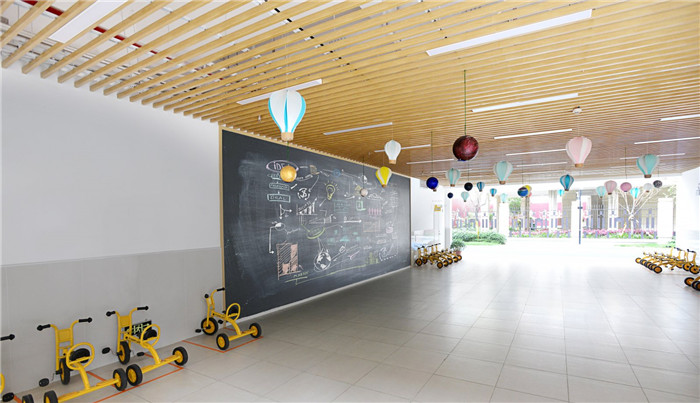 郑州最专业的幼儿园设计公司分享梅沙国际幼儿园等候区设计方案