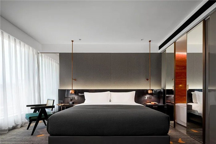 颠覆传统的西安琳凯诺艺术精品酒店大床房设计方案