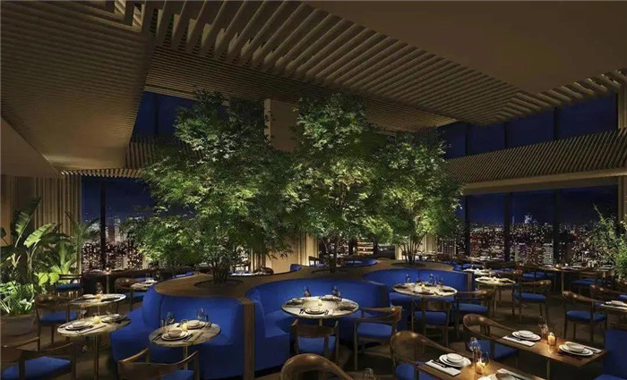日本东京虎之门艾迪逊酒店设计-酒店餐厅设计