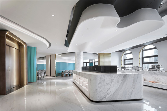 自助餐台装修设计-老酒店翻新改造成网红餐厅设计  重塑酒店生命