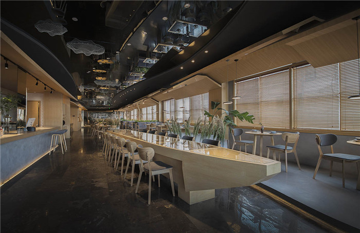 北京岸乡餐厅设计   地道湖南菜餐厅的现代风韵