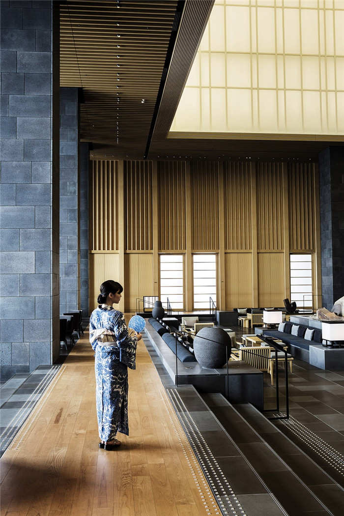 酒店大堂设计-最新度假酒店设计  日本东京安缦酒店设计赏析