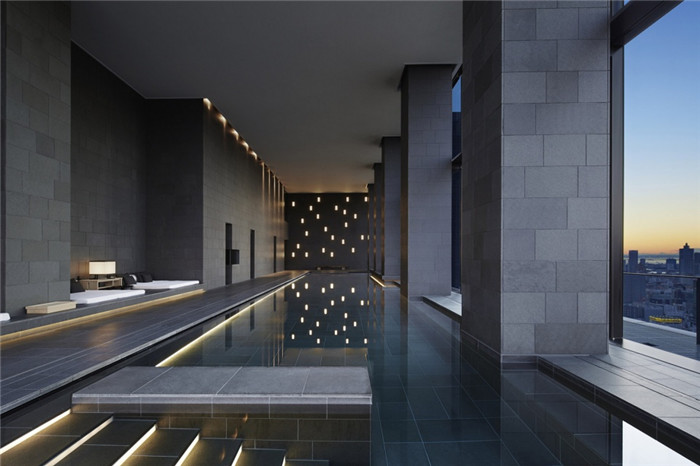 泳池设计-最新度假酒店设计  日本东京安缦酒店设计赏析
