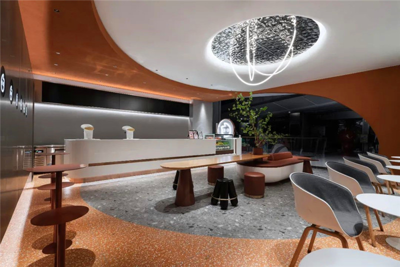CoCo都可奶茶九江九方店门店设计