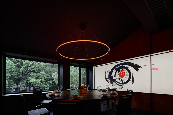 江南风情融合AI智能  杭州茶人村高端餐饮设计